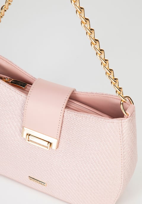 Wittchen Dames Crossbody Tas, Roze, Geweven, Polypropyleen - Image 4