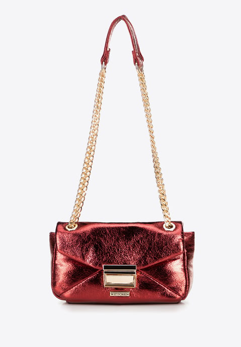 Wittchen Dames Mini Crossbody Tas in Glanzend Rood Eco-Leer - Image 1