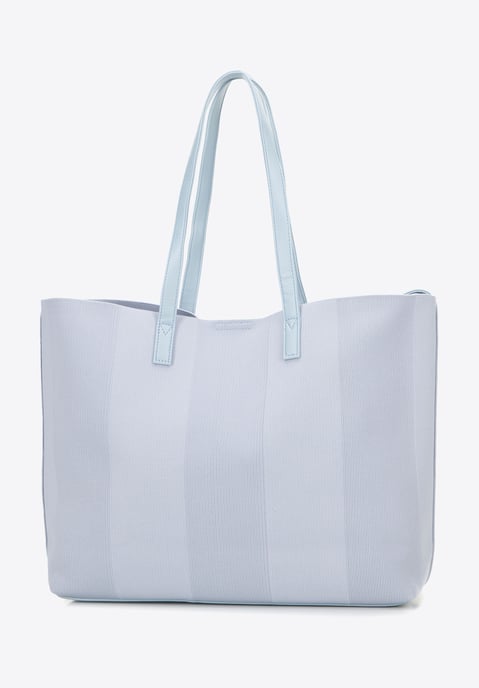Wittchen Woman Grote Shopper Tas met Eco-Lederen Elementen, Blauw Polyester - Image 4