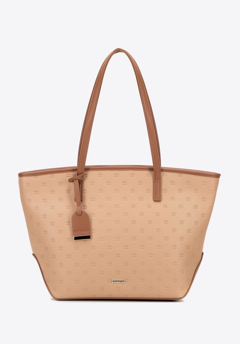 Wittchen Women's large imitation leather shopper bag beige eco-leather - Image 2