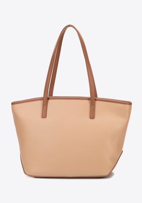 Wittchen Women's large imitation leather shopper bag beige eco-leather - Image 3