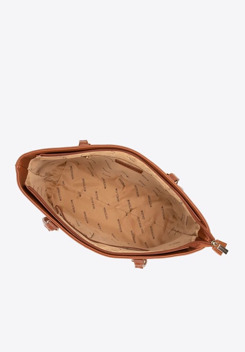 Wittchen Dames Shopper Bag in eco-leer en gevlochten beige en bruin beige en - Image 4
