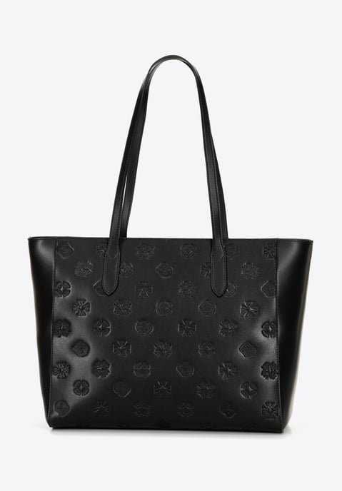 Wittchen Dames leren shopper met kenmerkende zwarte en zilveren zwarte en - Image 3