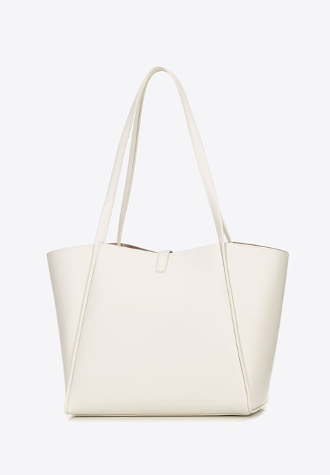 Wittchen Dames leren shopper met uitneembaar zakje, crème, natuurlijk leer - Image 3