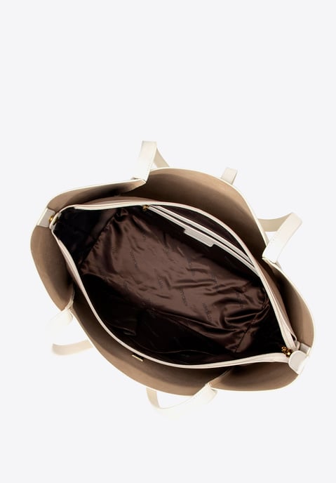 Wittchen Dames leren shopper met uitneembaar zakje, crème, natuurlijk leer - Image 6