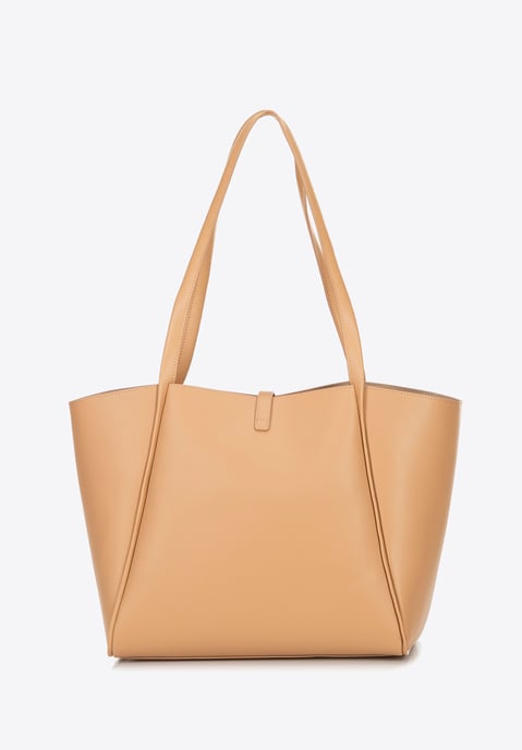 Wittchen Dames leren shopper met uitneembaar zakje, beige, natuurlijk leer - Image 3