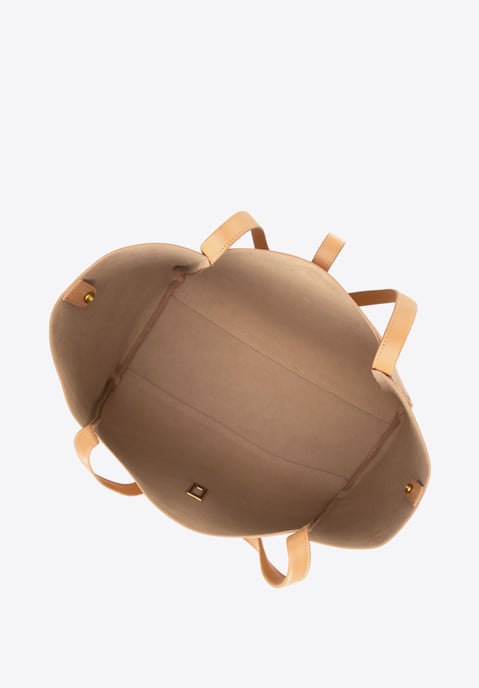 Wittchen Dames leren shopper met uitneembaar zakje, beige, natuurlijk leer - Image 5