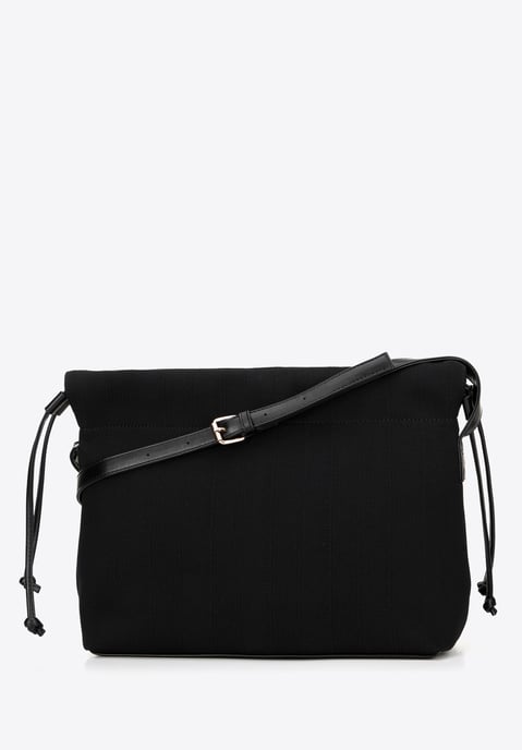 Wittchen Dames Bucket Bag met Trekkoorden, Zwart Polyester - Image 3