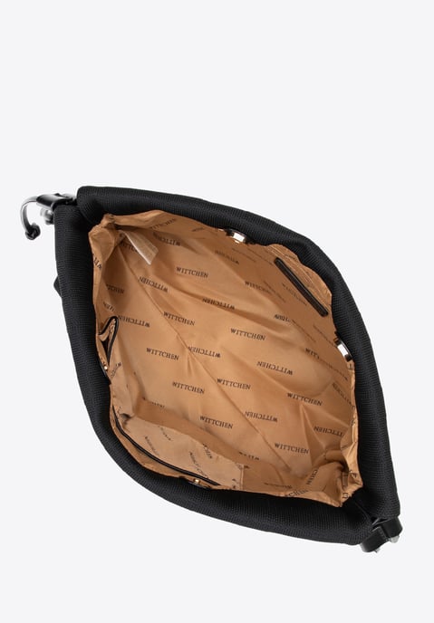 Wittchen Dames Bucket Bag met Trekkoorden, Zwart Polyester - Image 4