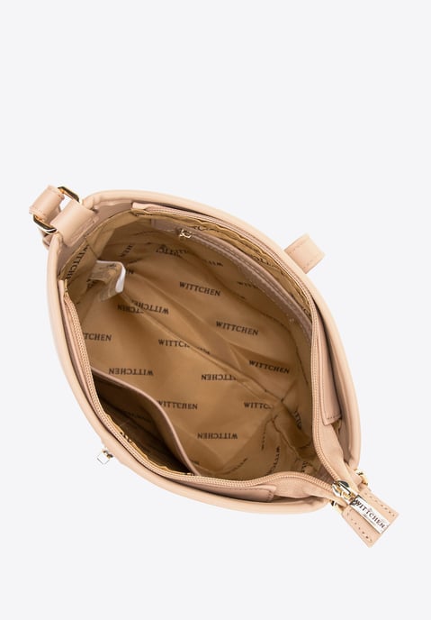 Wittchen Women's Beige Imitation Leather Bucket Bag - Image 3