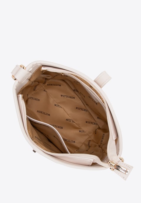 Wittchen Dames Bucket Bag in Imitatieleer Crème - Image 3