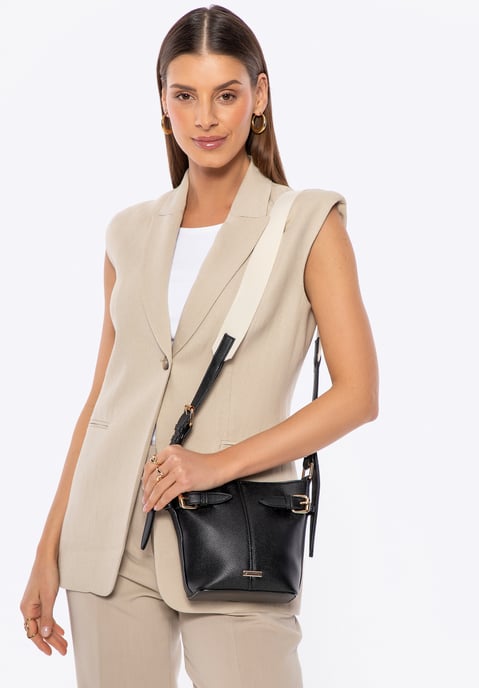 Wittchen Dames Kleine Bucket Bag Gemaakt van Eco-leer Zwart - Image 1