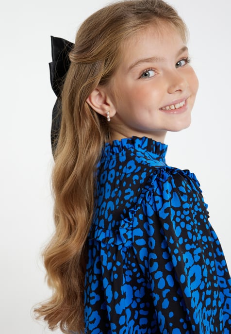 Faina Blouse meisjes (kinderen) Blauw Zwart - Image 5