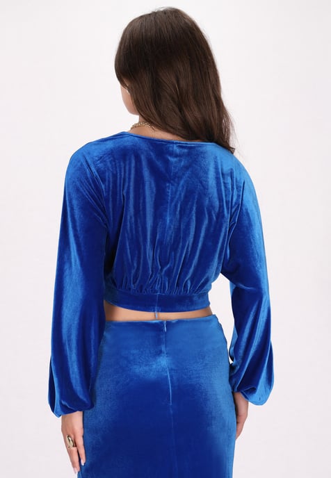 Faina Blouse Dames blauw - Image 4