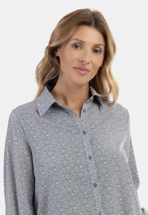 usha Blouse qisha Dames blauw - Image 5