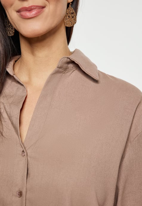 usha Shirt women taupe - Image 5