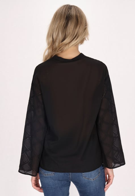 usha Blouse Dames zwart - Image 4