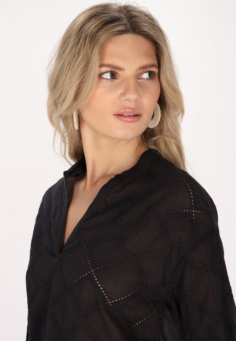usha Blouse Dames zwart - Image 5