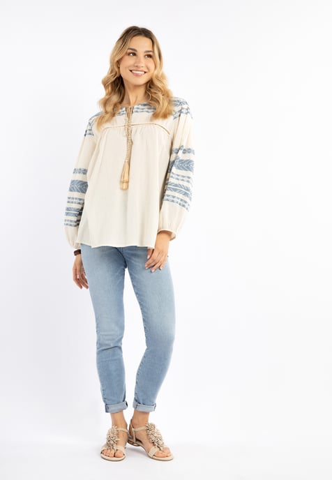 IZIA Blouse Dames blauw - Image 2