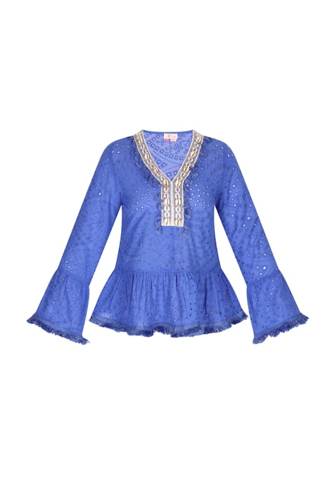 IZIA Blouse Dames KONING BLAUW - Image 1