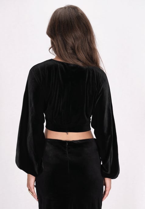 Faina Blouse Dames zwart - Image 4