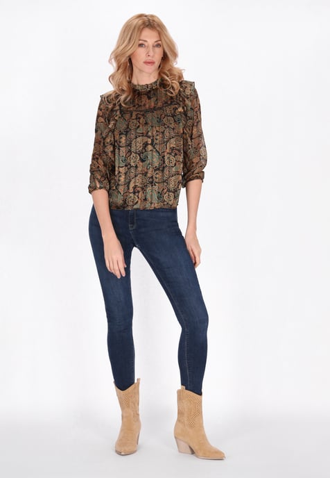 usha Blouse vrouwen zwart veelkleurig - Image 2