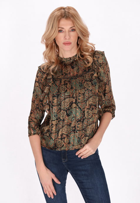 usha Blouse vrouwen zwart veelkleurig - Image 3