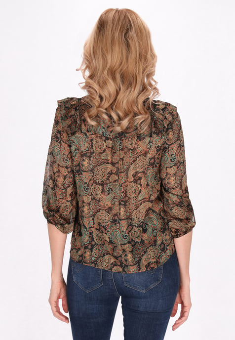 usha Blouse vrouwen zwart veelkleurig - Image 4