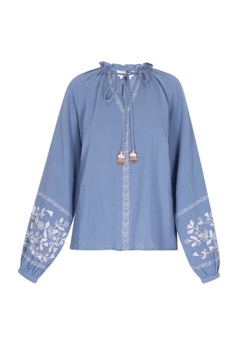 usha Blouse Dames denimblauw - Image 1