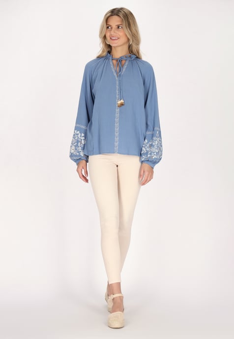 usha Blouse Dames denimblauw - Image 2