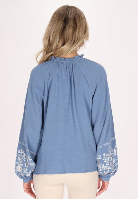usha Blouse Dames denimblauw - Image 4