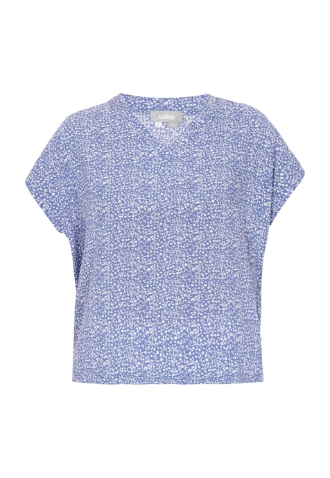 usha Blouse vrouwen blauw wit - Image 1
