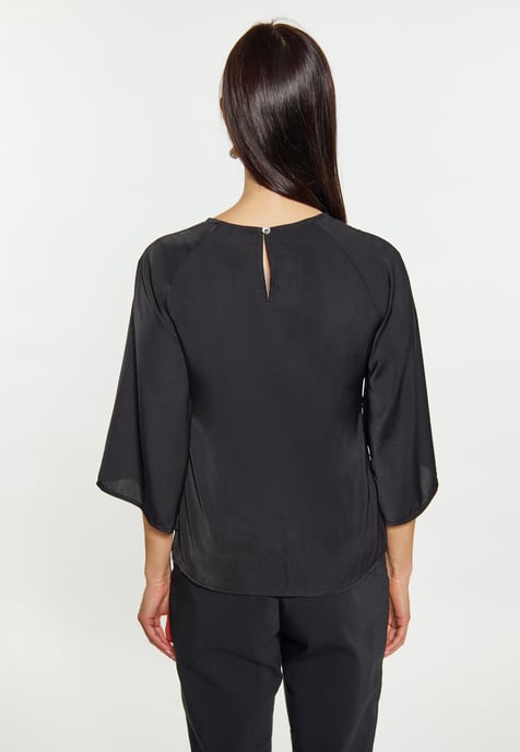 usha Blouse Dames zwart - Image 4