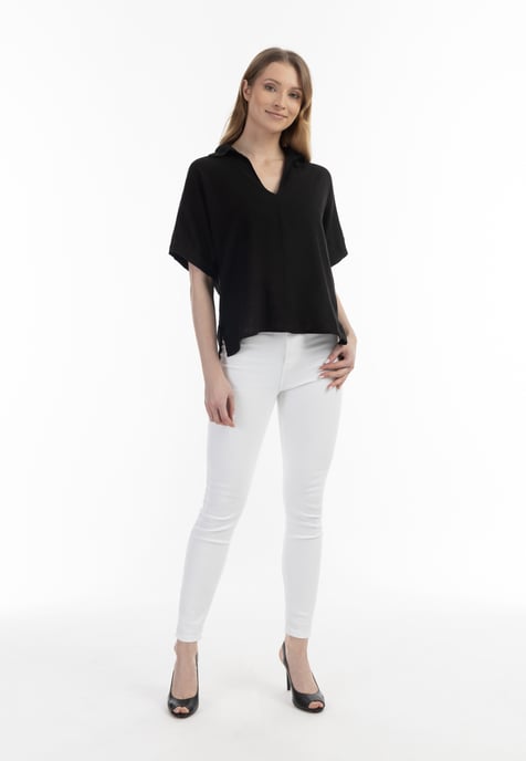 usha Blouse shirt Dames zwart - Image 2