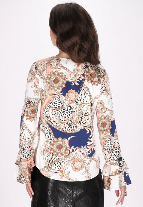 Faina Blouse Dames blauw - Image 4