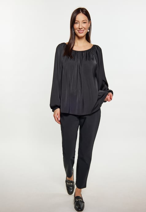usha Blouse Dames zwart - Image 2