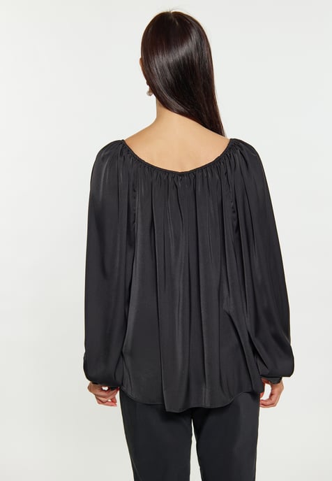 usha Blouse Dames zwart - Image 4