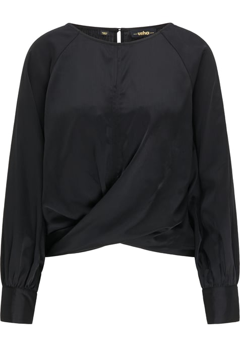usha Slip-on blouse Dames zwart - Image 1