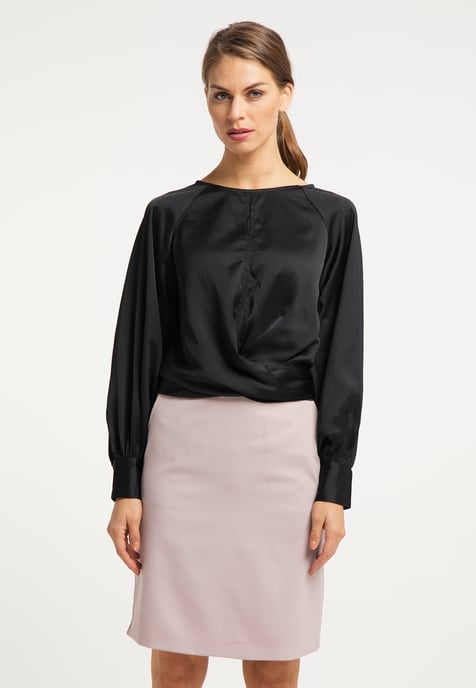 usha Slip-on blouse Dames zwart - Image 3