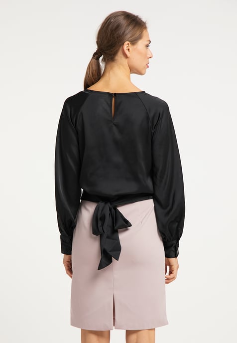 usha Slip-on blouse Dames zwart - Image 4