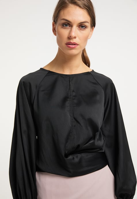 usha Slip-on blouse Dames zwart - Image 5