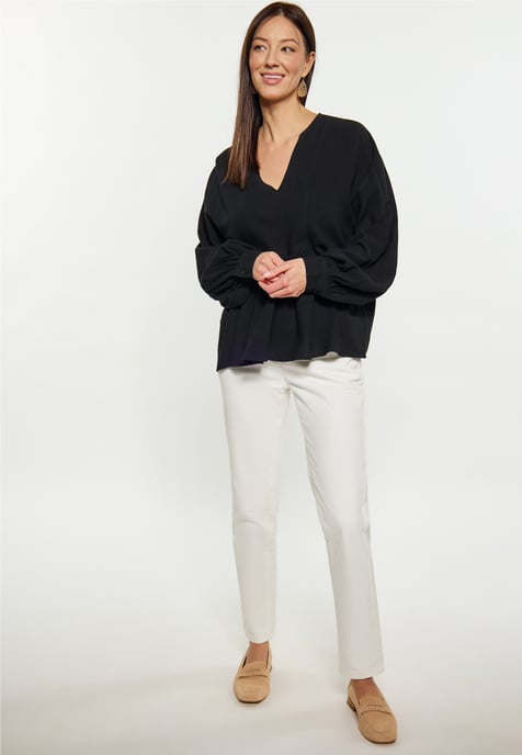 usha Blouse Dames zwart - Image 2
