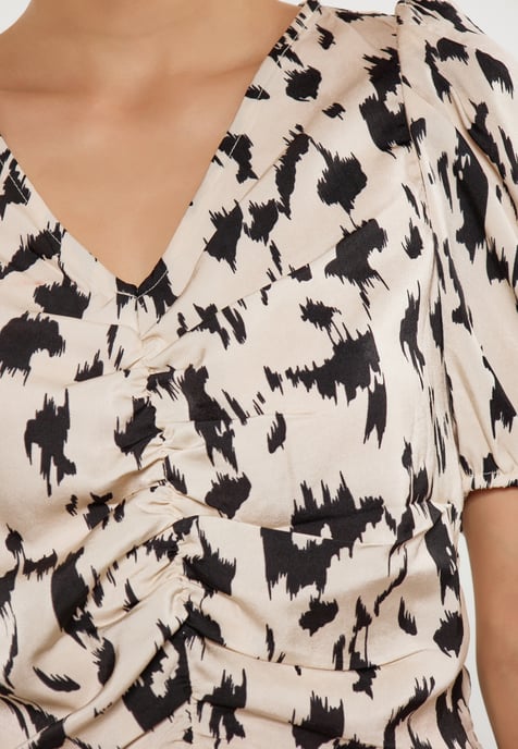 Faina Blouse Dames Beige Veelkleurig - Image 3