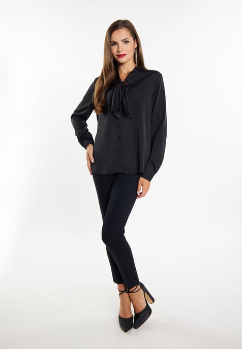 Faina sjaal blouse Dames zwart - Image 2