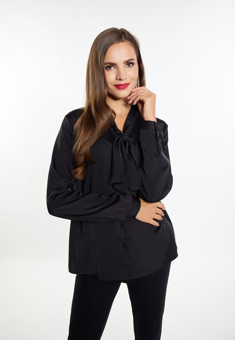 Faina sjaal blouse Dames zwart - Image 3
