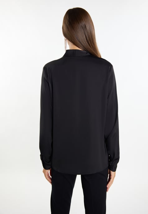 Faina sjaal blouse Dames zwart - Image 4
