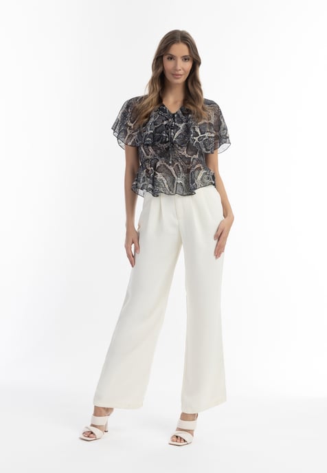 Faina Blouse Dames zwarte slang - Image 2