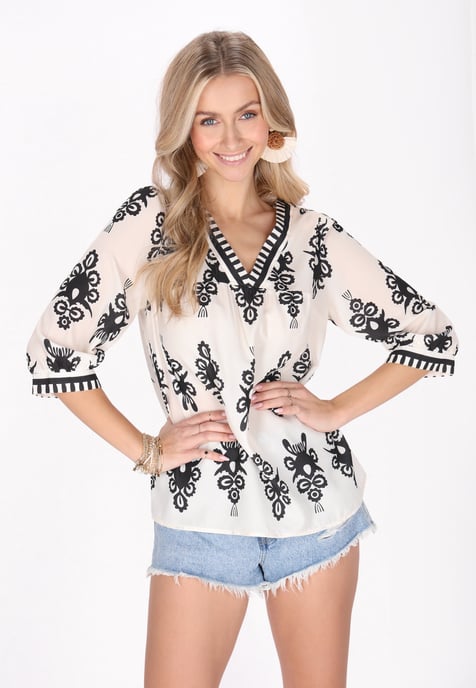 IZIA Blouse vrouwen beige - Image 3