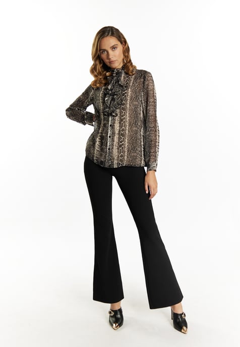 Faina Blouse Dames zwart wit - Image 2