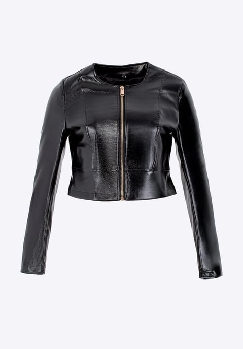 Wittchen Dames Kort Zwart Eco-leren Jasje - Image 6